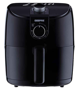 Geepas Air Fryer-GAF37555ID/4.0 L Pot, Non-Stick Coating, with Vortex Frying Technology/Multiple Function,1-60 Min Timer,Temperature 60-200 Degree Celsius/1500W, 2 Years Warranty, Black