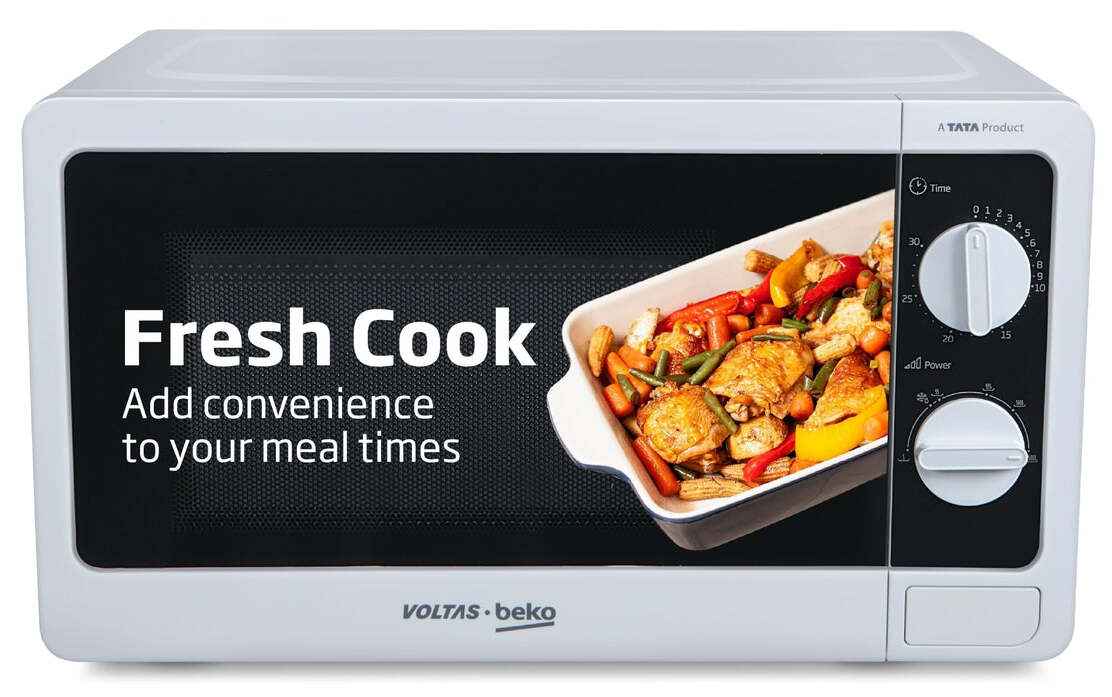 Voltas Beko 20 L 700 W Smart Solo Microwave Oven (MS20MPW10, White)