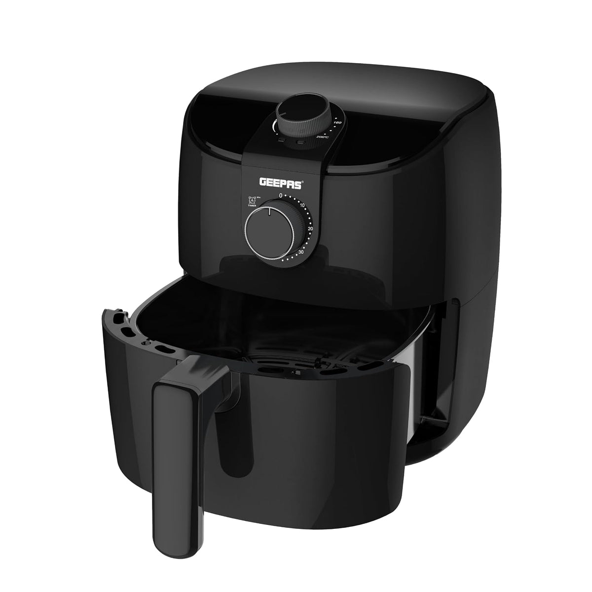 Geepas Air Fryer-GAF37555ID/4.0 L Pot, Non-Stick Coating, with Vortex Frying Technology/Multiple Function,1-60 Min Timer,Temperature 60-200 Degree Celsius/1500W, 2 Years Warranty, Black - Oxygen The Digital Expert