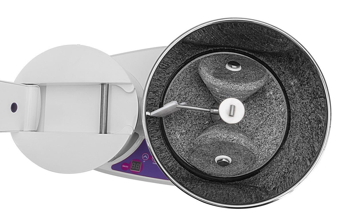 Ultra Perfect+ 2 Litre Table Top Wet Grinder - White | Digital Timer - Fast Grinding Conical Stones, 150W Motor & 10 Years Warranty | AISI 304 Food-Grade SS Multi Utility Dish Type Drum, CE Certified