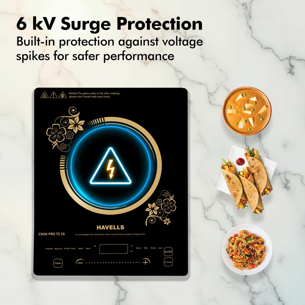 Havells Cook Pro TC-20| Up to 9 Cooking Modes| Digital Display for Time & Power| Precision control with a single glide| 1 Year Door Step Warranty By Havells