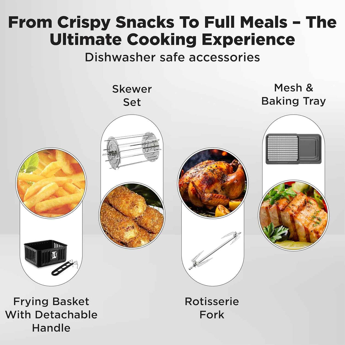 Havells Avanza Multi Function Air Fryer Oven 15L|1700W|Digital Touch Control|14 Pre-Sets|Aerocrisp Technology|Includes Skewer Set,Rotisserie Fork,Mesh,Baking Tray|2Yr Door Step Warranty by Havells