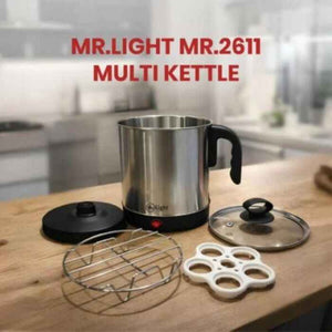 Mr.Light Multi Kettle| 1.5L Stainless Steel Electric Kettle- MR-2611