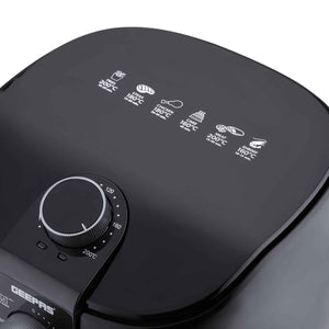Geepas Air Fryer-GAF37555ID/4.0 L Pot, Non-Stick Coating, with Vortex Frying Technology/Multiple Function,1-60 Min Timer,Temperature 60-200 Degree Celsius/1500W, 2 Years Warranty, Black