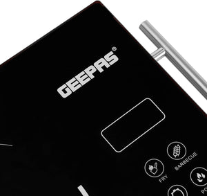 Geepas 4 Digit LED Display 2000W Digital Infrared Cooker GIC6920|Elegant Design, Fireproof material, Stainless steel body| Overheat protection, over current protection, high & low voltage protection