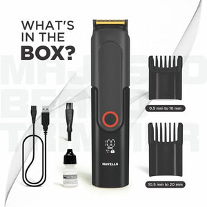 HAVELLS:TRIMMER:BT8888 IPX7 TITANIUM BEARD TRIMMER