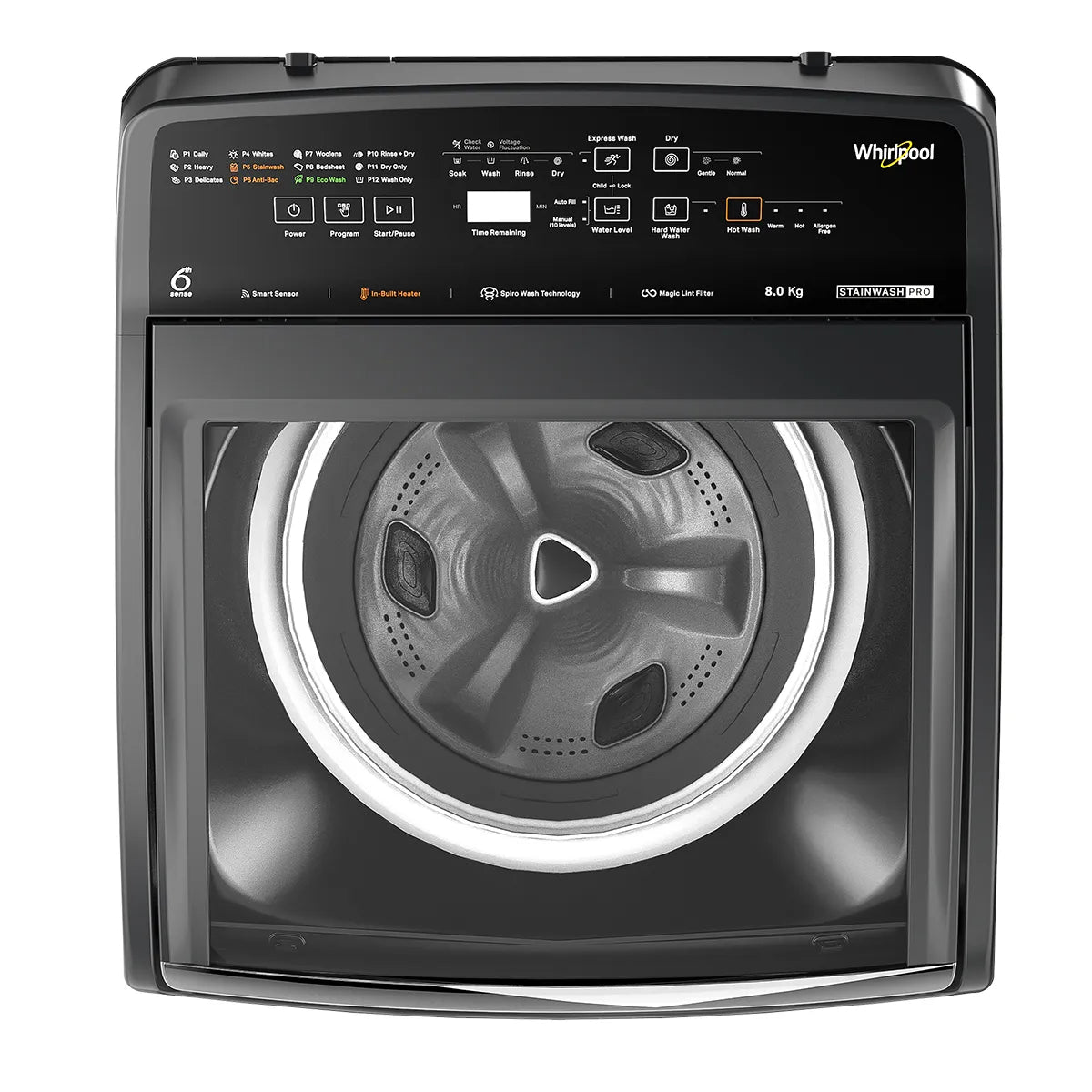 WHIRLPOOL:WASHING MACHINE:31635 8.0 KG GREY