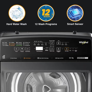 WHIRLPOOL:WASHING MACHINE:31683 7.0 KG GREY