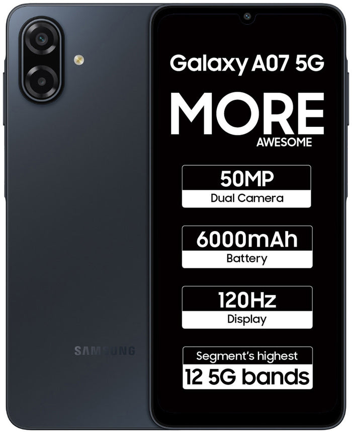 Samsung Galaxy A07 5G (Black, 128 GB) (4 GB RAM)