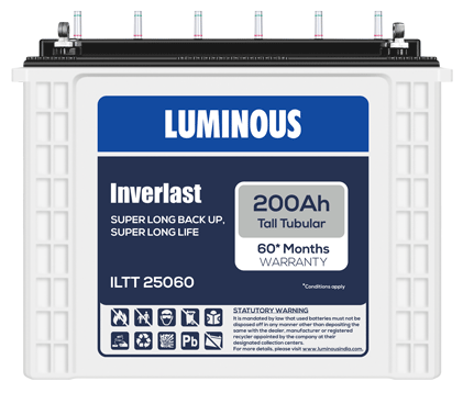 Luminous ILTT25060 200Ah Tubular Inverter Battery
