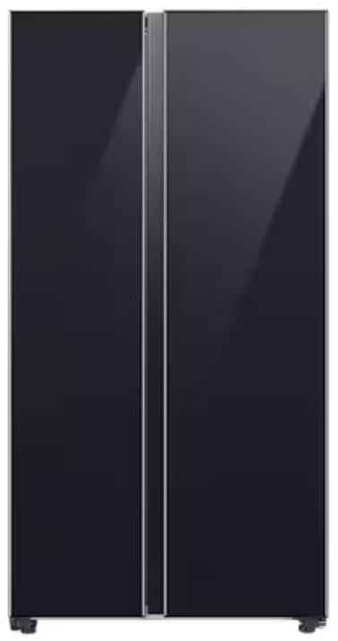 Samsung 653 L Frost Free Side by Side 3 Star Convertible Refrigerator (Glam Deep Charcoal Black, RS76CB81A333HL)