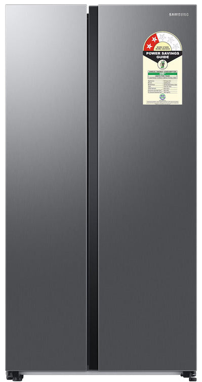 Samsung 643 L Frost Free Side by Side 2 Star Convertible Refrigerator (Refined Inox, RS76CG80X0S9HL/2024)