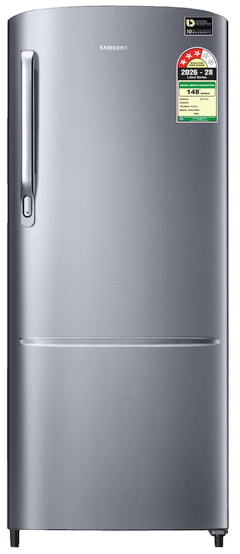 Samsung 183 L, 3 Star, Digital Inverter, Direct-Cool Single Door Refrigerator (RR20H2723S8/NL, Silver, Elegant Inox, Single Touch Defrost, 2026 Model)