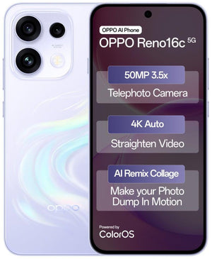 OPPO Reno16c 5G (Stellar Purple, 256 GB) (8 GB RAM)