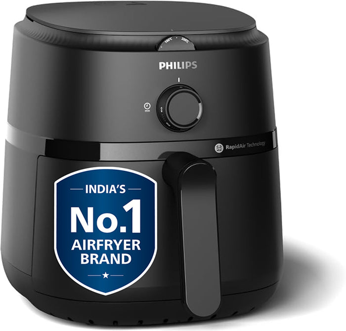 PHILIPS NA120/00 with uses up to 90% less fat, 1500W, with Rapid Air Technology Air Fryer (4.2 L)