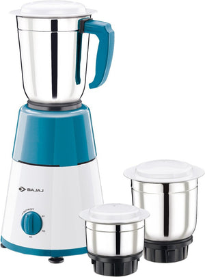 BAJAJ GX 500 W Mixer Grinder (GX15 | 3 Jars | White, Blue)