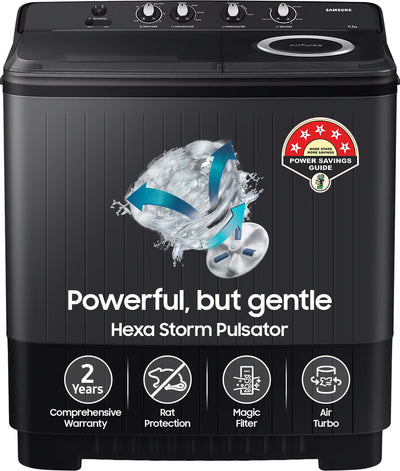 Samsung WT11A4260GD/TL 11KG Top Load Washing Machine Dark Grey - Oxygen The Digital Expert