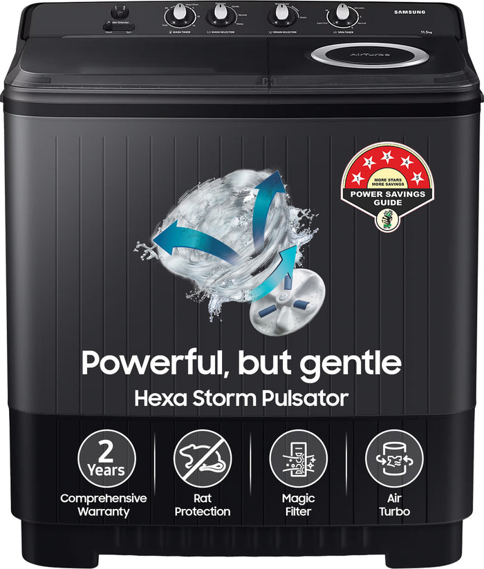 Samsung WT11A4260GD/TL 11KG Top Load Washing Machine Dark Grey