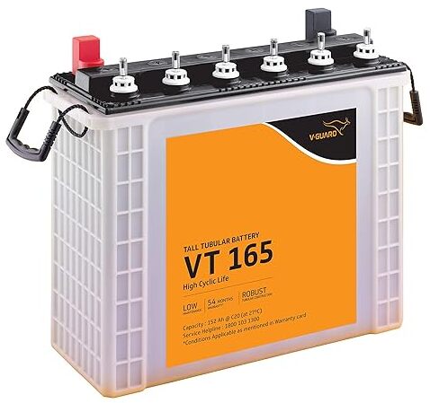 V-Guard VT165 Tubular Inverter Battery