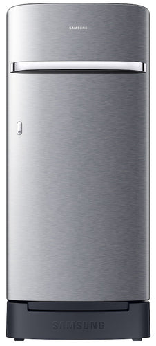 Samsung 189 L Direct Cool Single Door 5 Star Refrigerator with Base Drawer (Elegant Inox Grey, RR21H2H25S8/HL)