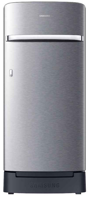 Samsung 189 L Direct Cool Single Door 5 Star Refrigerator with Base Drawer (Elegant Inox Grey, RR21H2H25S8/HL)