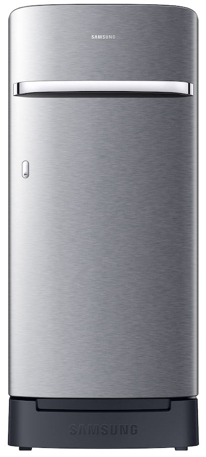 Samsung 189 L Direct Cool Single Door 5 Star Refrigerator with Base Drawer (Elegant Inox Grey, RR21H2H25S8/HL)