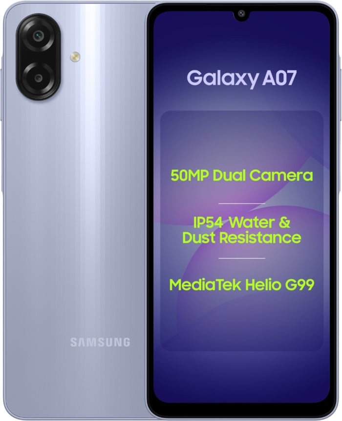Samsung Galaxy A07 LTE (Light Violet, 64 GB) (4 GB RAM)