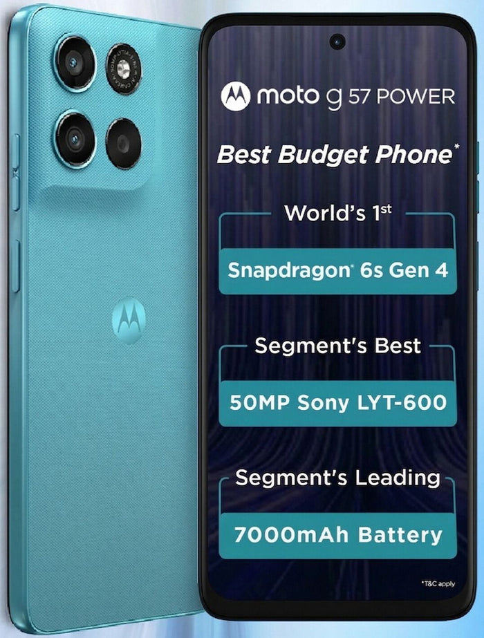 MOTOROLA g57 power 5G Snapdragon (Pantone Fluidity, 128 GB) (8 GB RAM)