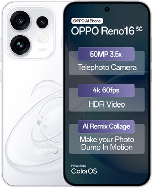 OPPO Reno16 5G (Starry White, 256 GB) (8 GB RAM)