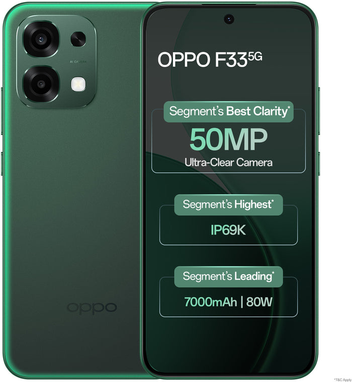 OPPO F33 5G (Forest Green, 128 GB) (6 GB RAM)