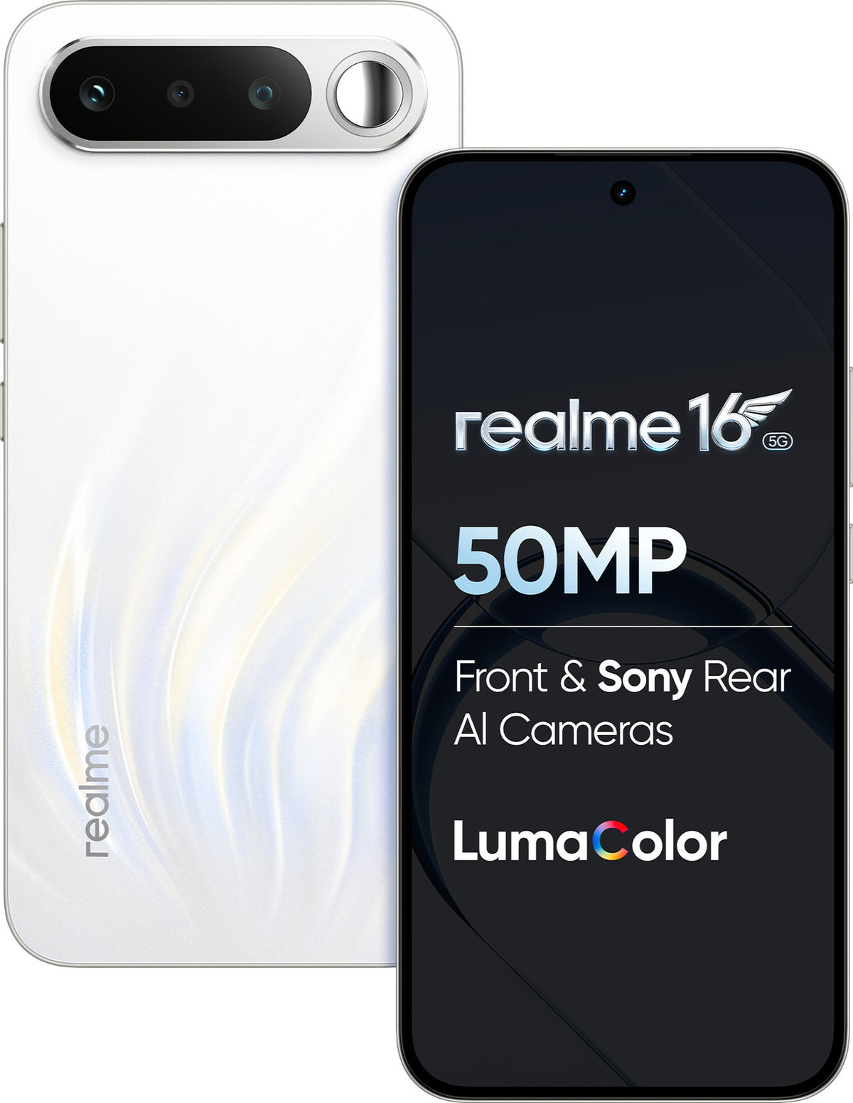 realme 16 5G (Air White, 128 GB) (8 GB RAM) - Oxygen The Digital Expert
