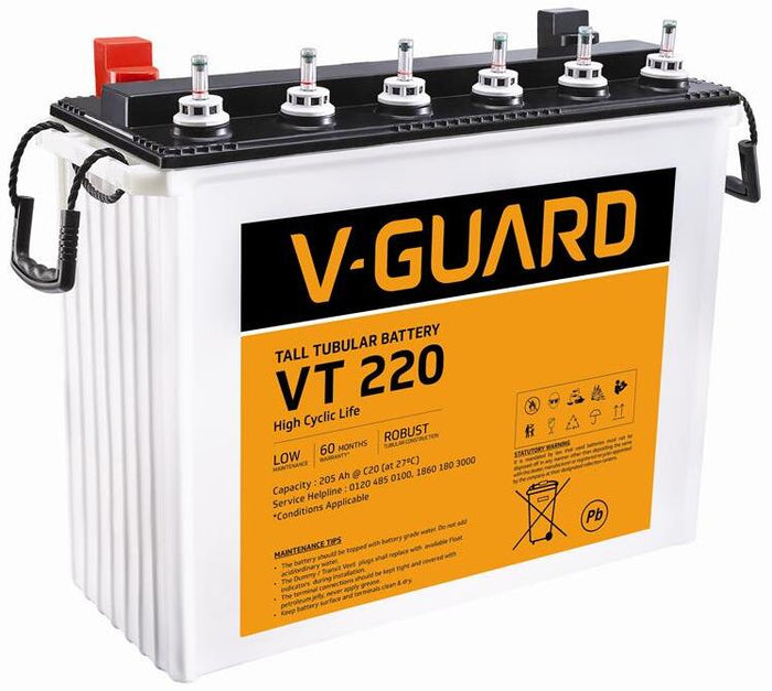 V-Guard VT220 Tubular Inverter Battery