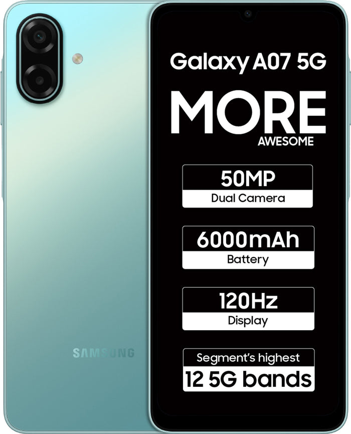 Samsung Galaxy A07 5G (Light Green, 128 GB) (4 GB RAM)