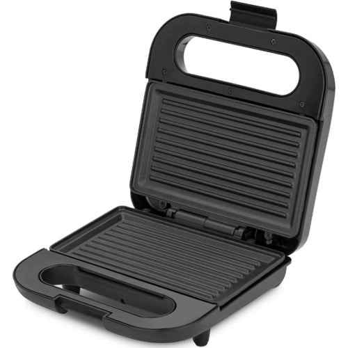 Bajaj SWX 6 800-Watt 2-Slice Sandwich Griller | Non-Stick Coated Plates for Easy-to-Clean | Upright Compact Storage | Buckle Clips Lock | 2 Years Warranty | Black