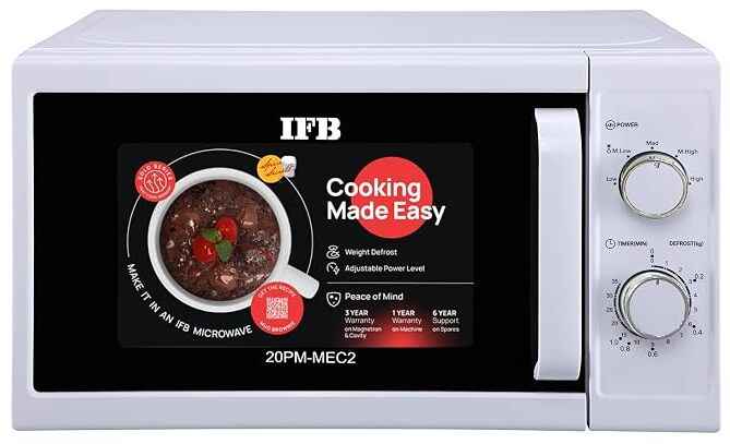 IFB 20 Litre Solo Microwave Oven (20PM-MEC2) White