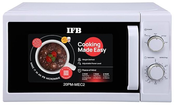 IFB 20 Litre Solo Microwave Oven (20PM-MEC2) White