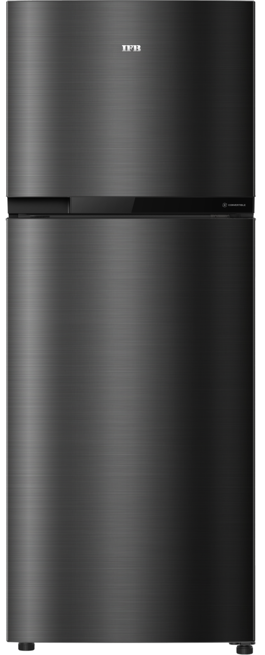 IFBFF-315BIKSTM 265 L 2 Star Double Door Frost Free Refrigerator Metal Black