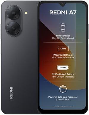 REDMI A7 (Black, 64 GB) (3 GB RAM) - Oxygen The Digital Expert