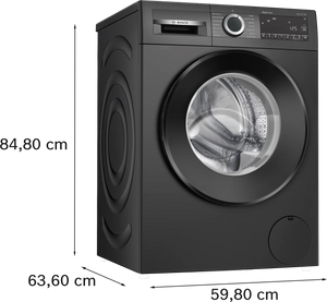 BOSCH:WASHING MACHINE:WGA12208IN 7.0 KG BLACK GREY