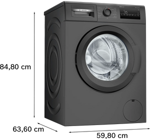 BOSCH:WASHING MACHINE:WAJ2826DIN 8.0 KG DARK LAKE