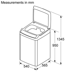 BOSCH:WASHING MACHINE:WOE80AG0IN 8.0 KG MID BLACK