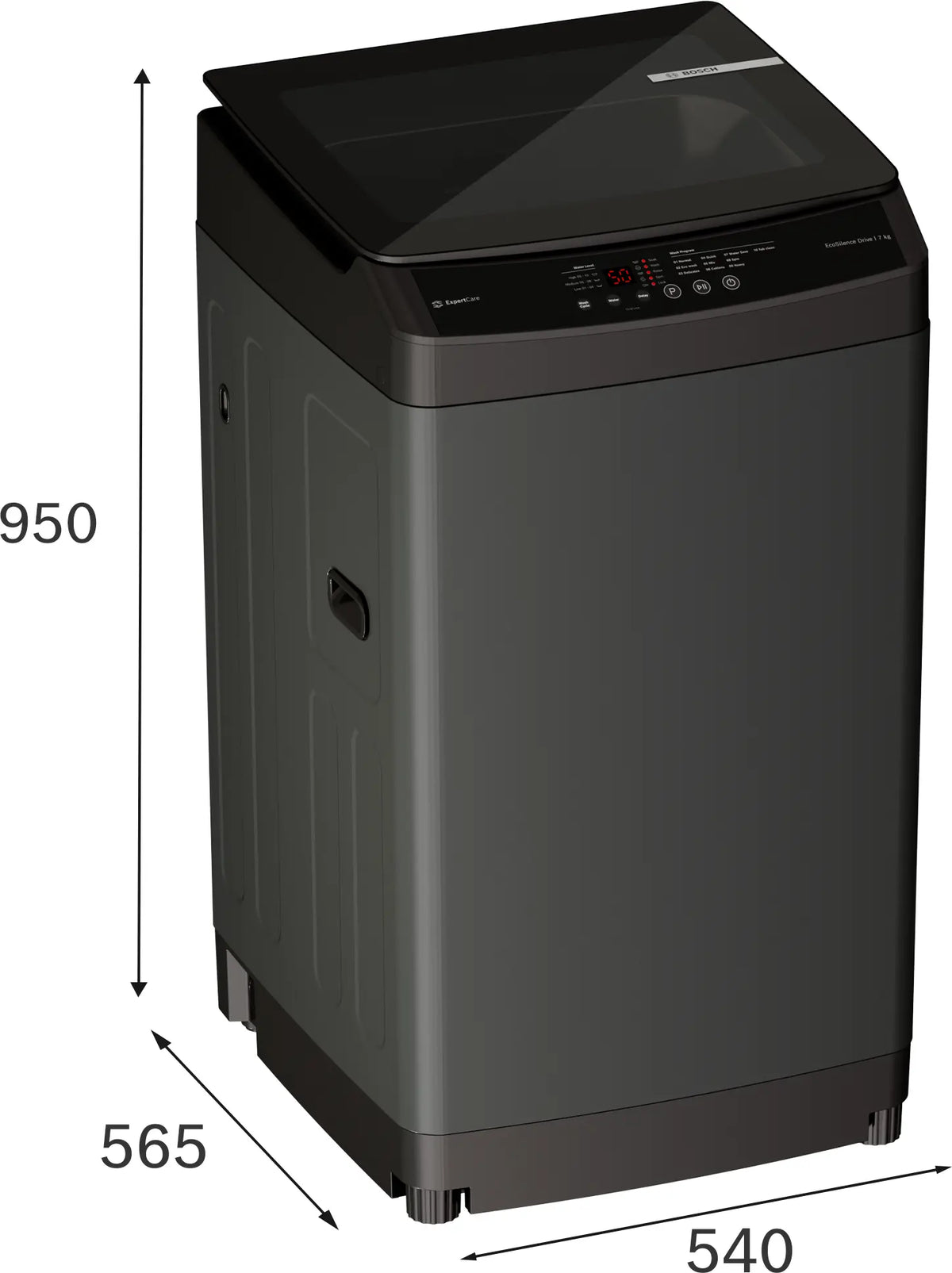 BOSCH:WASHING MACHINE:WOE70AG0IN 7.0 KG MID BLACK