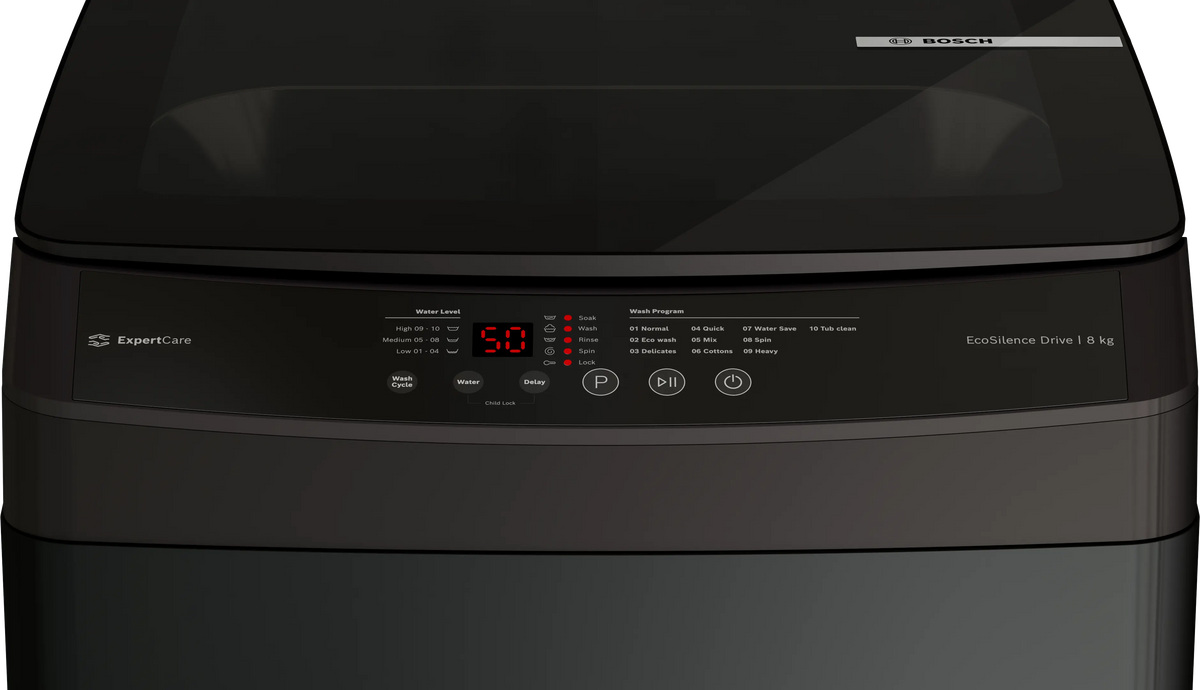 BOSCH:WASHING MACHINE:WOE80AG0IN 8.0 KG MID BLACK
