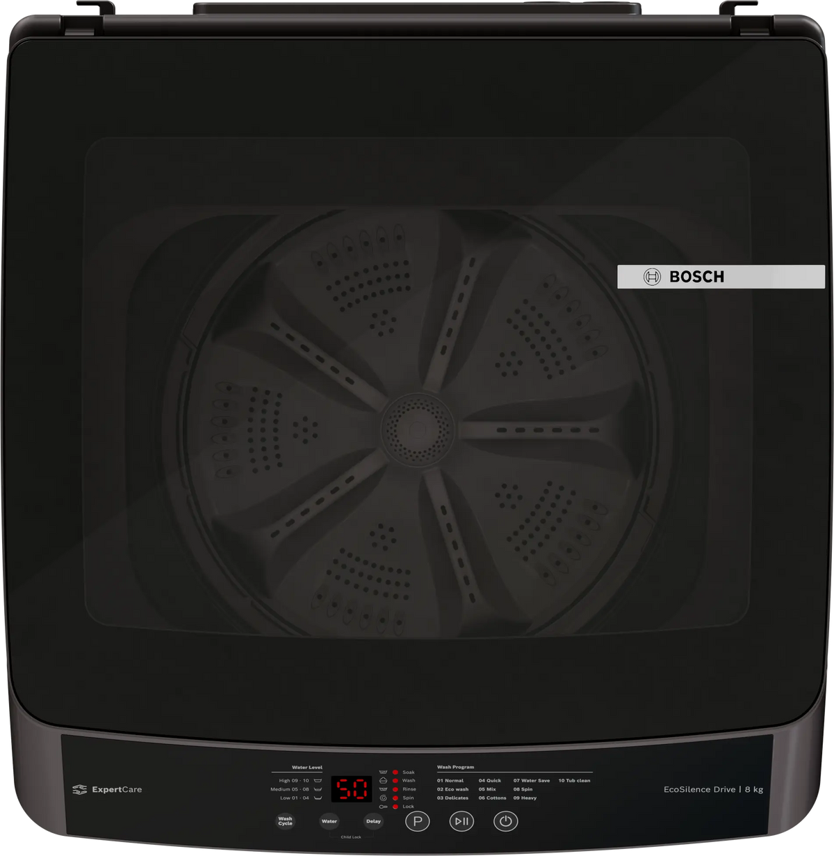 BOSCH:WASHING MACHINE:WOE80AG0IN 8.0 KG MID BLACK