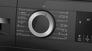 BOSCH:WASHING MACHINE:WGA12208IN 7.0 KG BLACK GREY