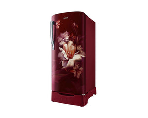 Samsung 183 L, 3 Star, Digital Inverter, Direct-Cool Single Door Refrigerator (RR20H2823RZ/NL, Midnight Blossom Red, Base Stand Drawer, Single Touch Defrost, 2026 Model)