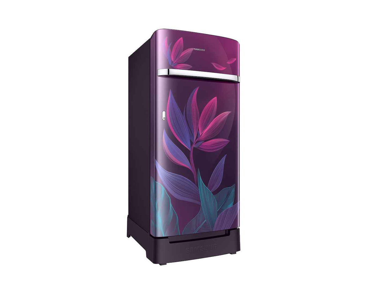 Samsung 189 L, 5 Star, Digital Inverter, Direct-Cool Single Door Refrigerator (RR21H2H259R/HL, Paradise Bloom Red, Base Stand Drawer, Single Touch Defrost, 2026 Model)