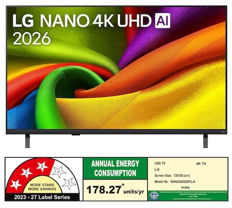 LG NANO 4K UHD TV | 139 cm (55) | Black | 55NU880BPLA - Oxygen The Digital Expert