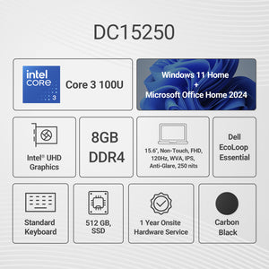 Dell 15 Core 3 100U 8GB/512GB - Oxygen The Digital Expert