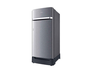 Samsung 189 L Direct Cool Single Door 5 Star Refrigerator with Base Drawer (Elegant Inox Grey, RR21H2H25S8/HL)